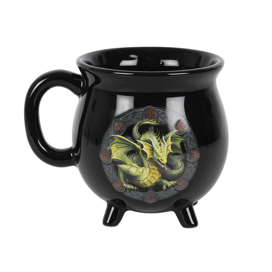 Mabon Colour Changing Cauldron Mug by Anne Stokes.