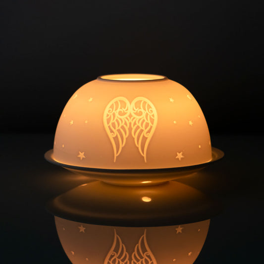 Angel Wings Dome Tealight Holder.