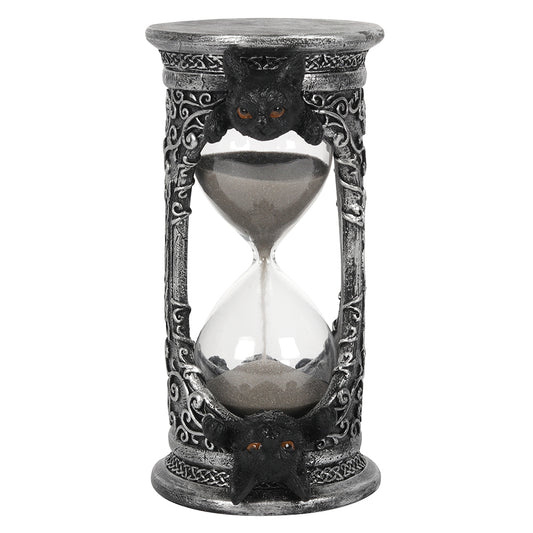 17cm Black Cat Hourglass Timer.