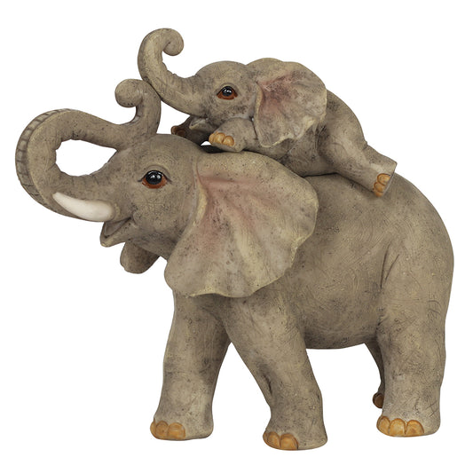 Elephant Adventure Mother and Baby Elephant Ornament.