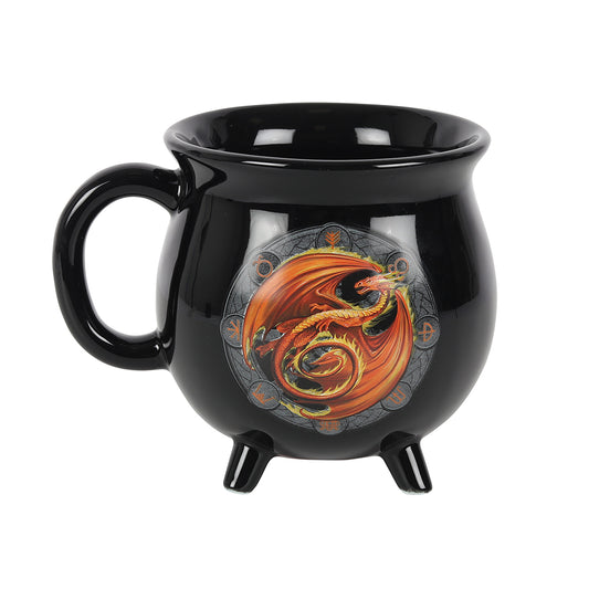 Beltane Colour Changing Cauldron Mug by Anne Stokes.