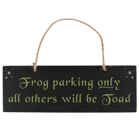 Frog Parking Hanging Sign.