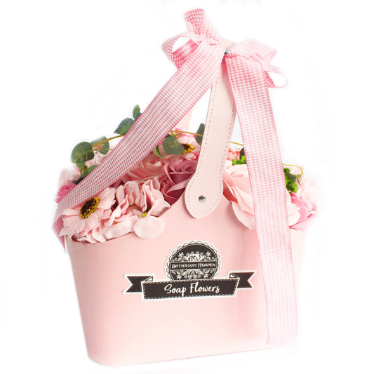 Basket Soap Flower Bouquet.