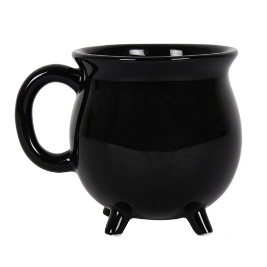 Plain Black Cauldron Mug.