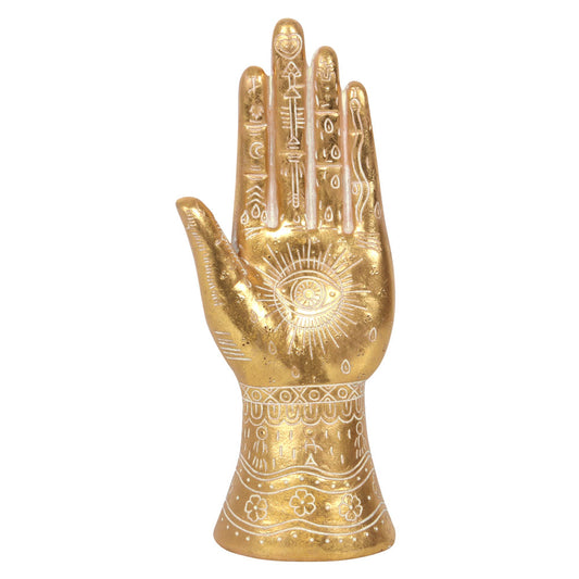 26cm Gold Hamsa Hand Ornament.