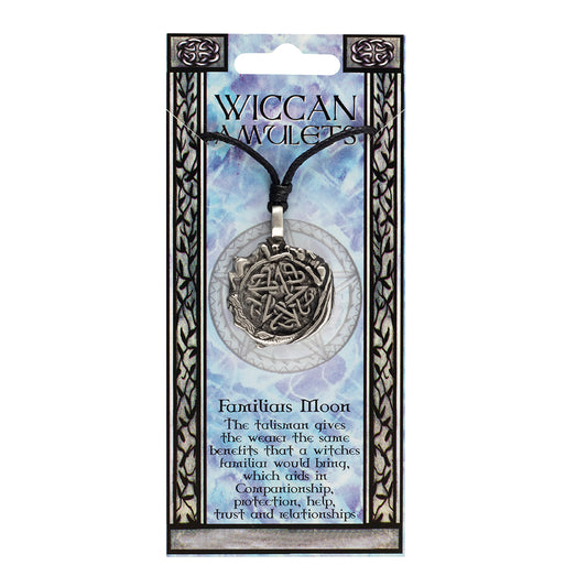 Familiars Moon Wiccan Amulet Necklace.