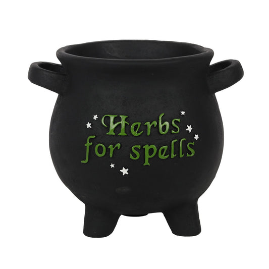 Large Herbs For Spells Cauldron Plant Pot.