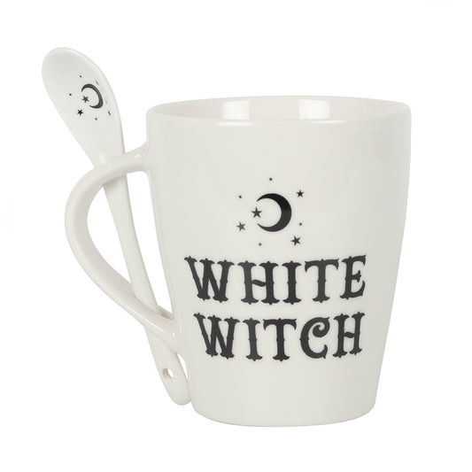 White Witch Mug and Spoon Set.
